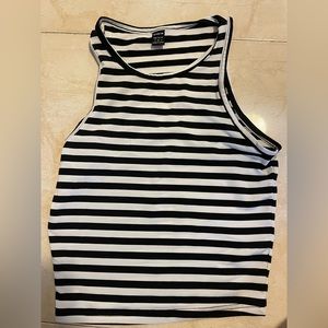 Black And White Lines Tank Top
